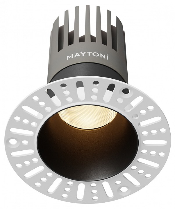 Встраиваемый светильник maytoni technical  dl122-15w-3k-trs-b