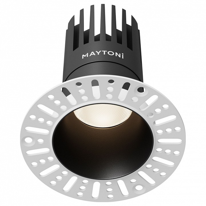 Встраиваемый светильник maytoni technical dip dl122-15w-4k-trs-b