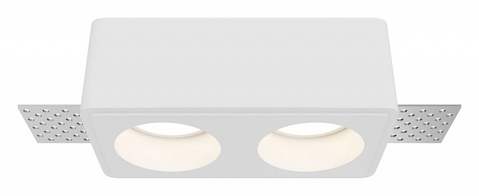 Встраиваемый светильник maytoni technical gyps modern dl123-gu10-02-w