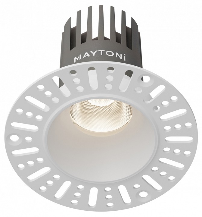 Встраиваемый светильник maytoni technical dip dl124-10w-4k-trs-w
