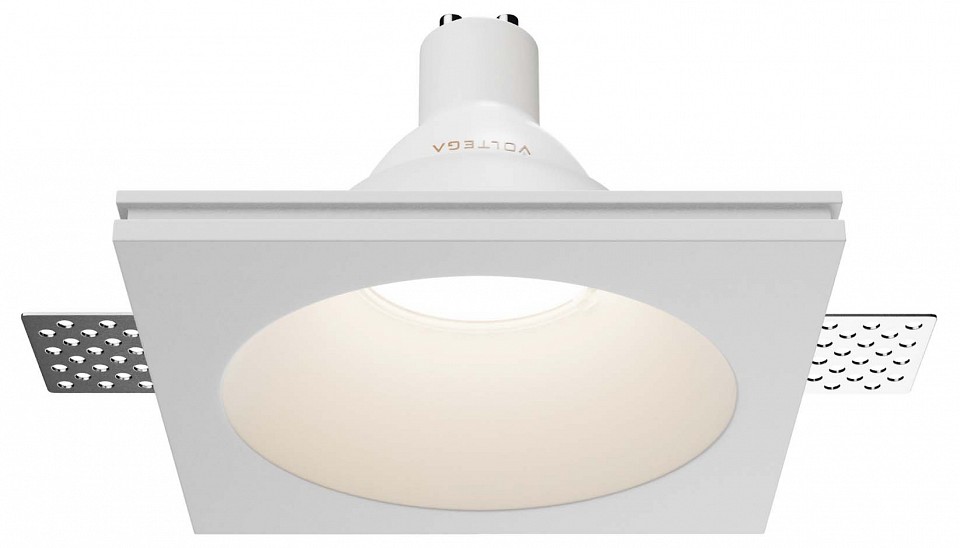 Встраиваемый светильник maytoni technical gyps modern dl129-gu10-01-w