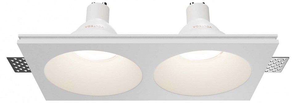 Встраиваемый светильник maytoni technical gyps modern dl129-gu10-02-w