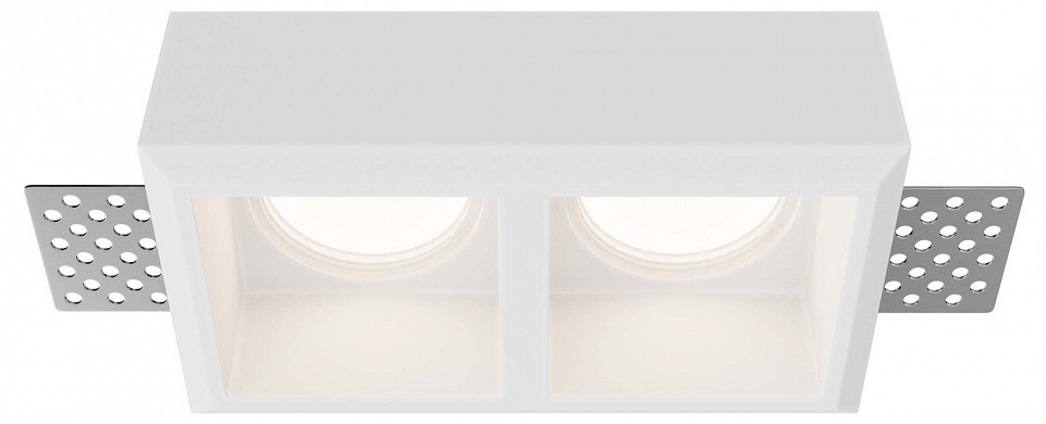 Встраиваемый светильник maytoni technical gyps modern dl131-gu10-02-w