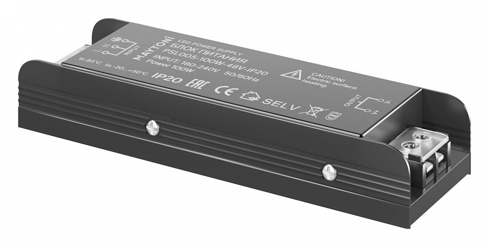 Блок питания maytoni technical power supply magnetic psl005-100w-48v-ip20