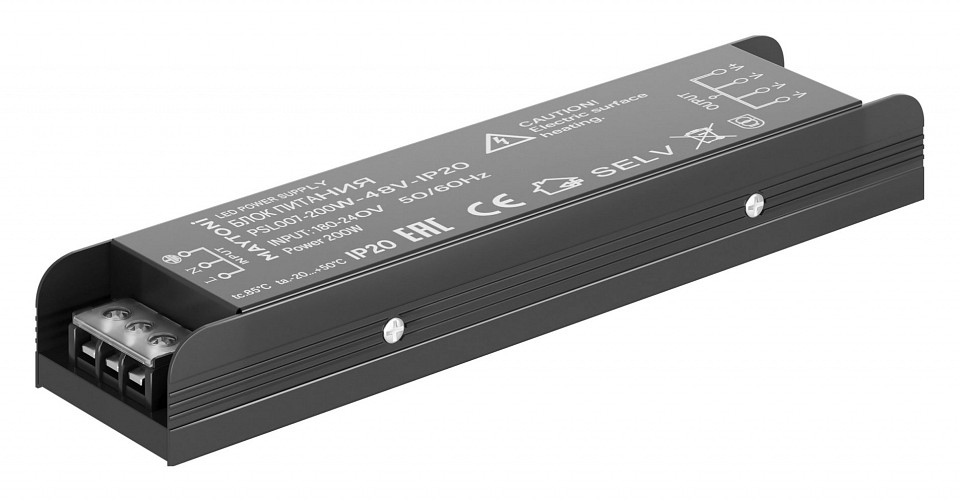 Блок питания maytoni technical power supply magnetic psl007-200w-48v-ip20