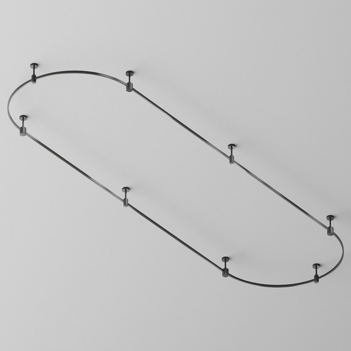 Трек накладной maytoni technical готовая конструкция tfc-flar-s01-b