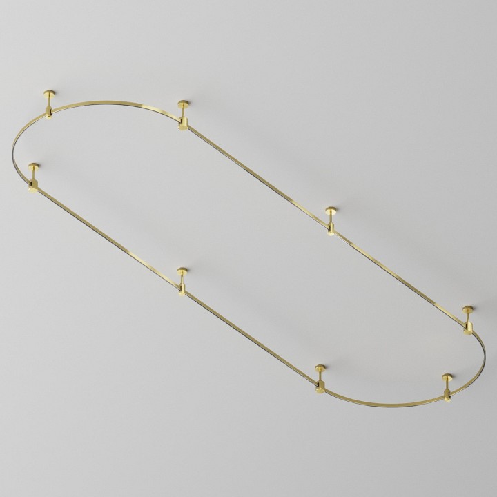 Трек накладной maytoni technical готовая конструкция tfc-flar-s01-bs