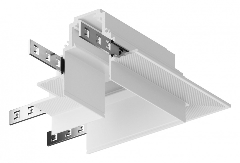 Соединитель угловой внешний для треков накладных maytoni technical accessories for tracks tra004cl-22w