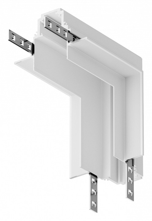 Соединитель угловой внешний для треков накладных maytoni technical accessories for tracks tra004icl-22w