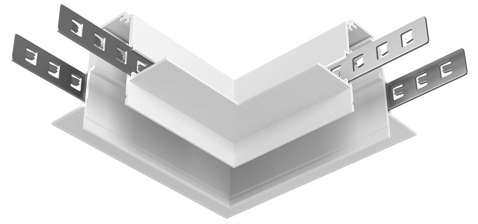 Соединитель угловой l-образный для треков встраиваемых maytoni technical accessories for tracks exility tracl034-42w-r