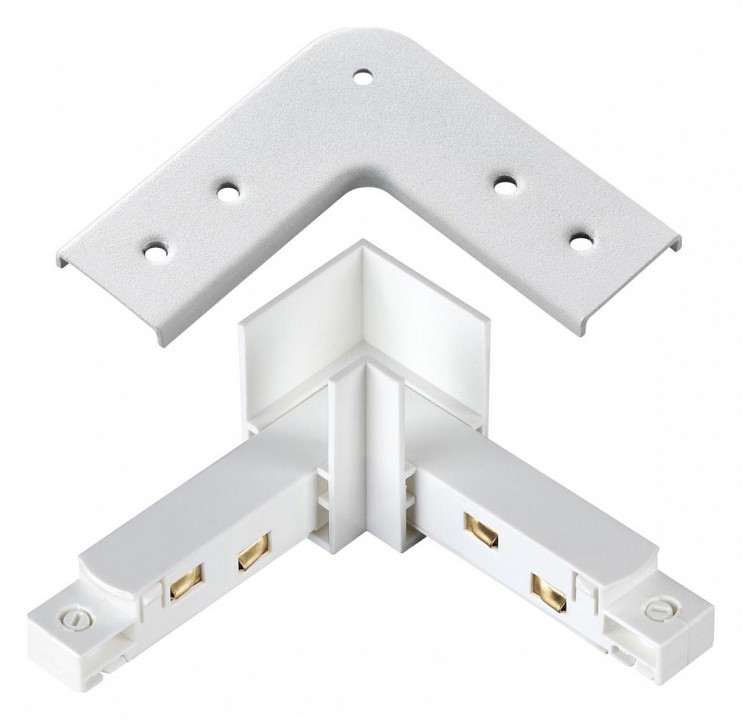 Соединитель угловой l-образный для треков встраиваемых novotech flum 135104