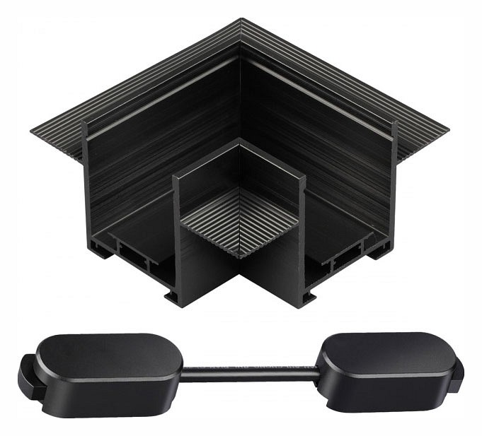 Соединитель угловой l-образный для треков встраиваемых novotech easy 135274