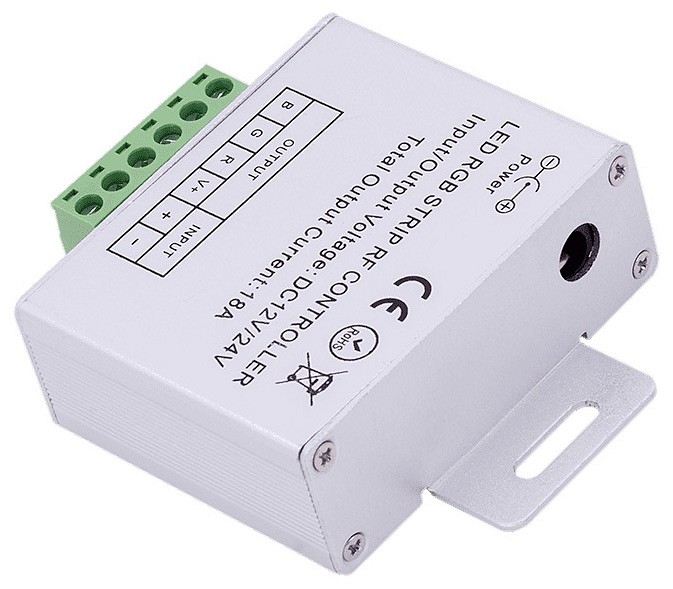 Контроллер-регулятор цвета rgb с пультом ду swg rf rgb rf-rgb-s5-18a