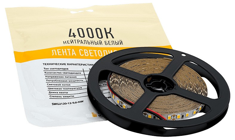 Лента светодиодная swg swg2120 swg2120-12-9.6-nw