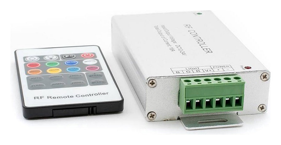 Контроллер-регулятор цвета rgb с пультом ду swg rf rgb rf-rgb-20-18a