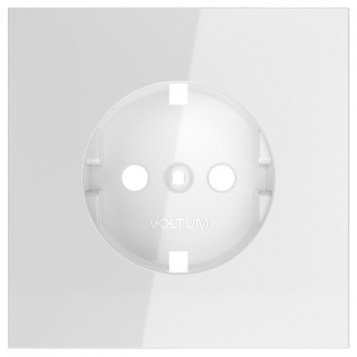 Накладка для розетки с заземлением voltum s70 vls000601