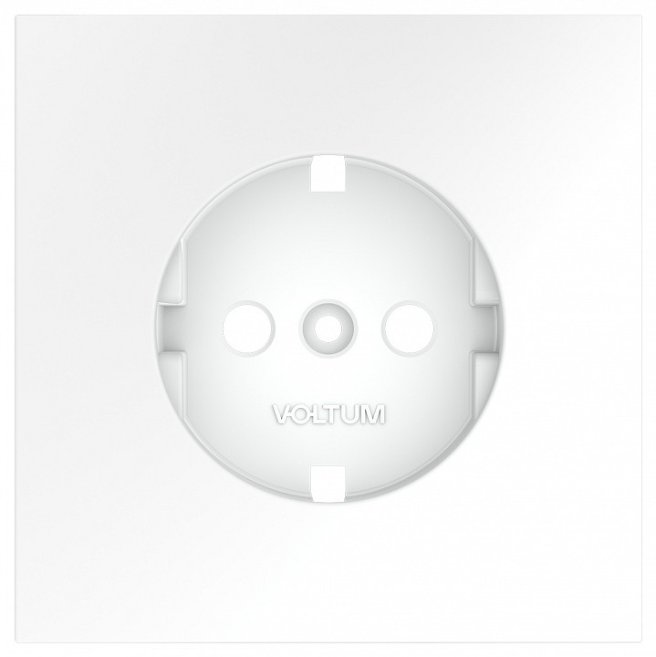 Накладка для розетки с заземлением voltum s70 vls000602