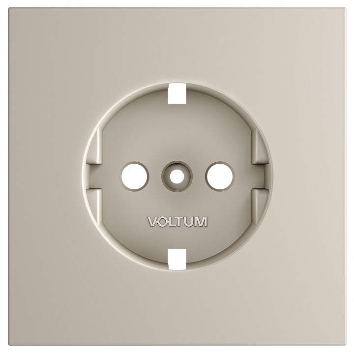 Накладка для розетки с заземлением voltum s70 vls000603
