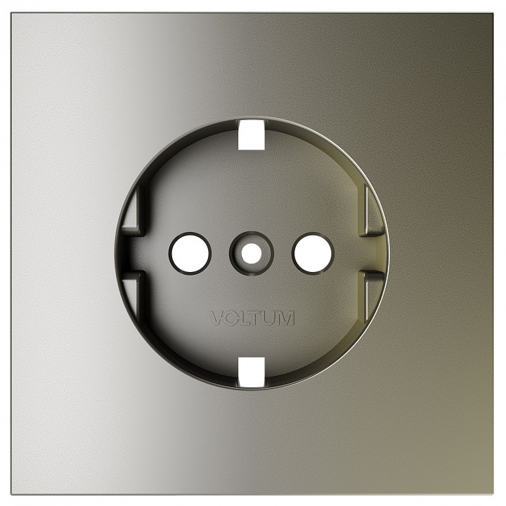 Накладка для розетки с заземлением voltum s70 vls000604