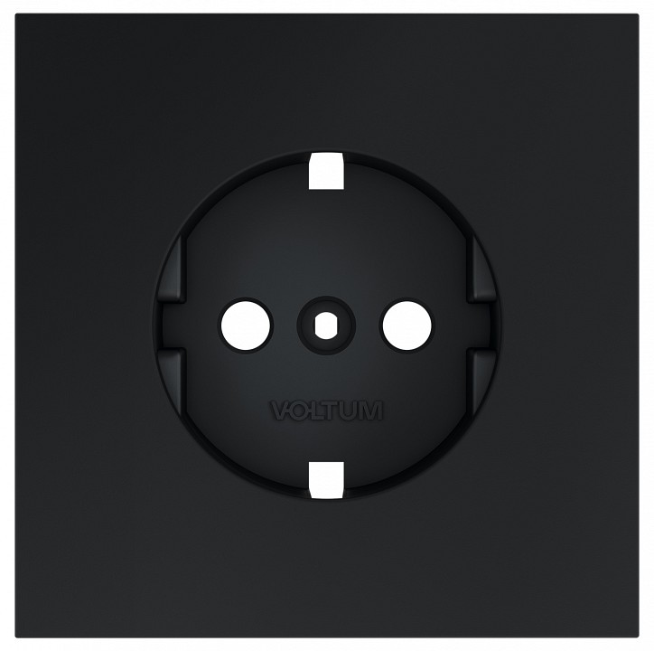 Накладка для розетки с заземлением voltum s70 vls000607