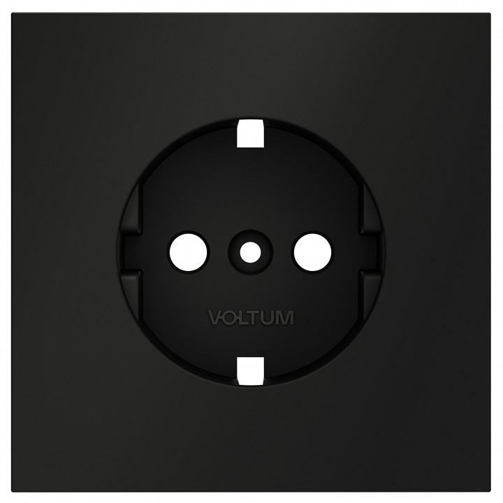 Накладка для розетки с заземлением voltum s70 vls000608