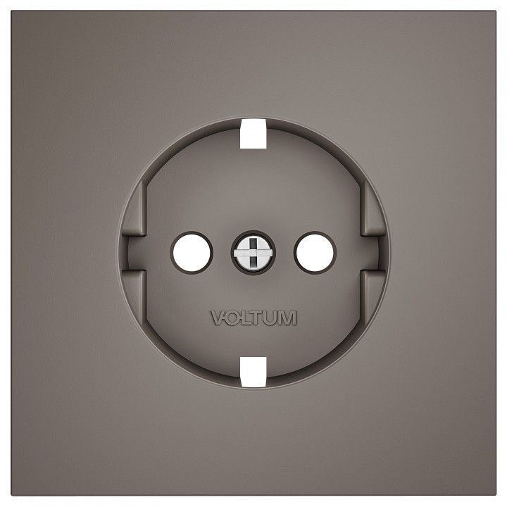 Накладка для розетки с заземлением voltum s70 vls000614