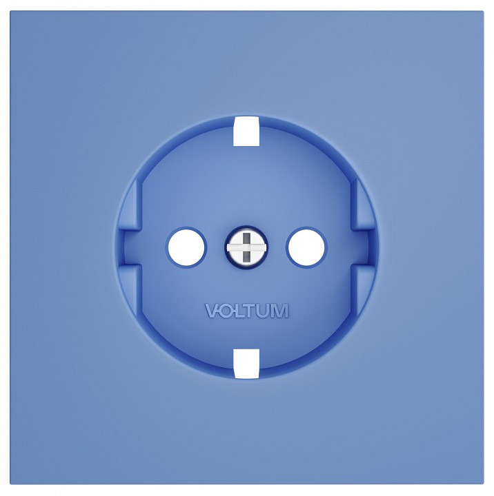 Накладка для розетки с заземлением voltum s70 vls000615