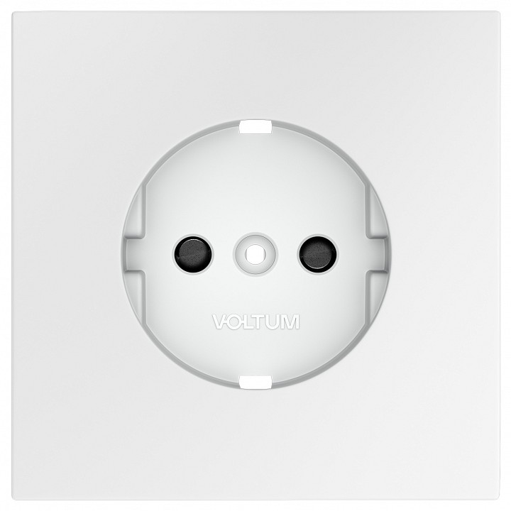 Накладка для розетки с заземлением и со шторками voltum s70 vls000702