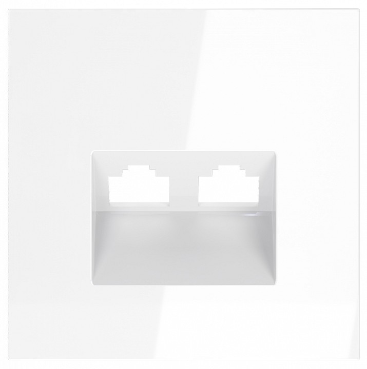 Накладка для розетки rj-11 или rj-45 voltum s70 vls001401