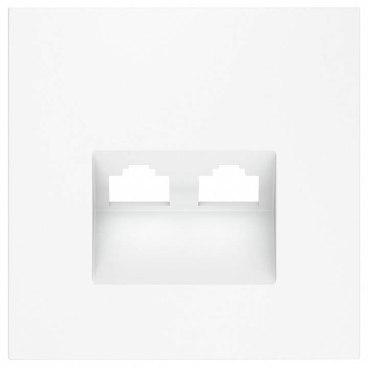 Накладка для розетки rj-11 или rj-45 voltum s70 vls001402