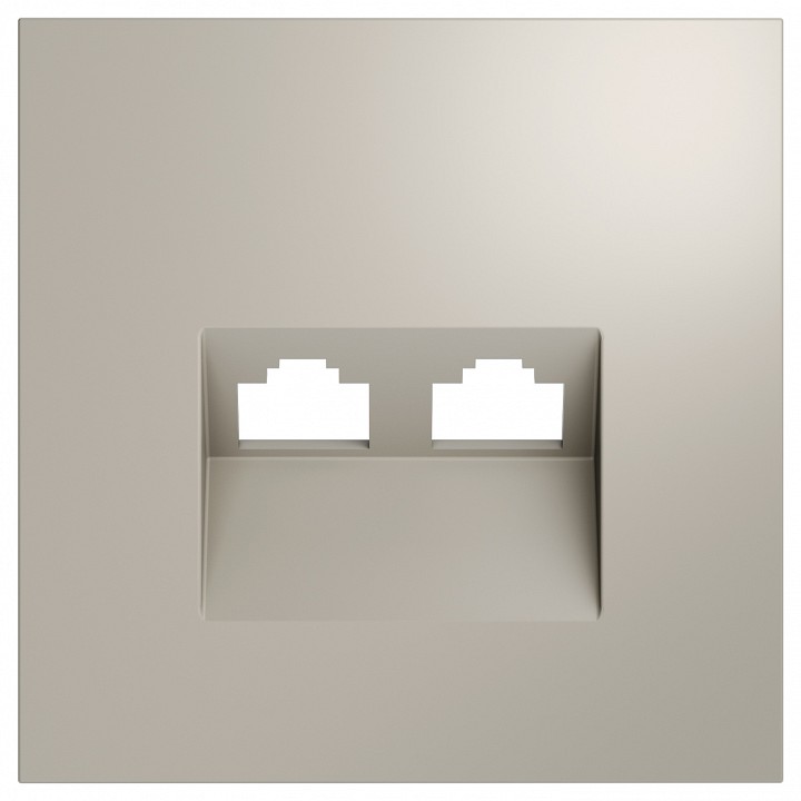 Накладка для розетки rj-11 или rj-45 voltum s70 vls001403