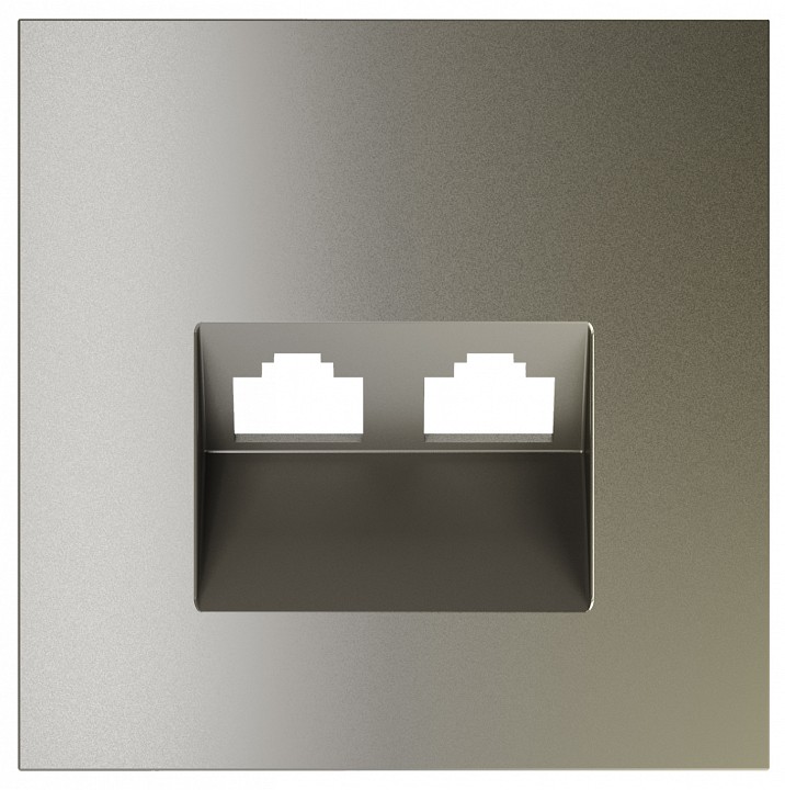 Накладка для розетки rj-11 или rj-45 voltum s70 vls001404