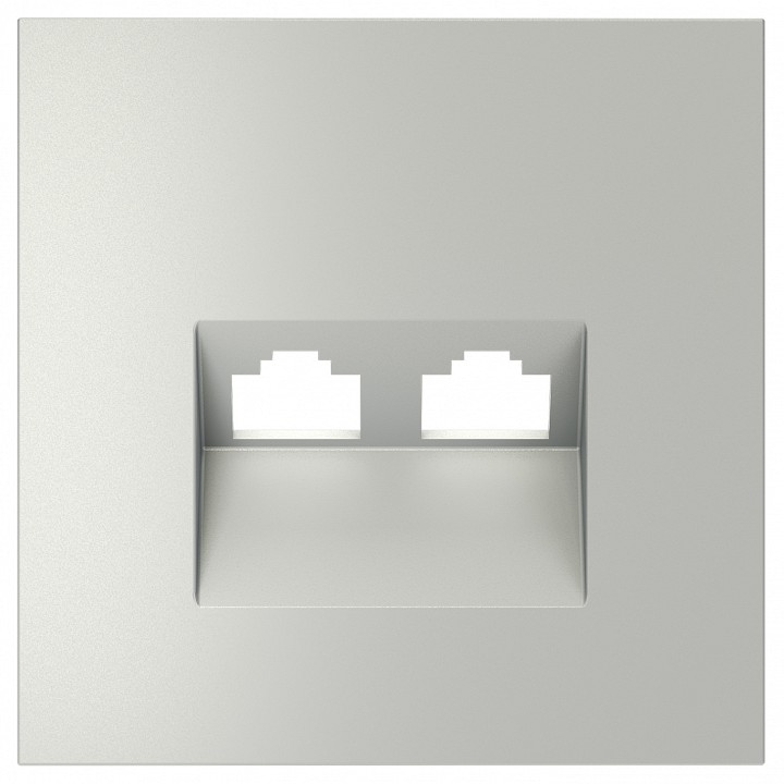 Накладка для розетки rj-11 или rj-45 voltum s70 vls001405