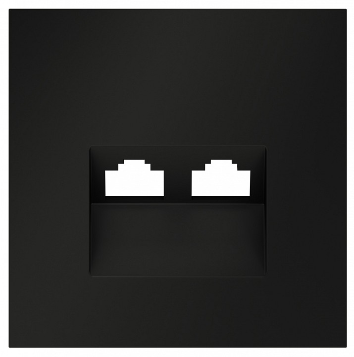 Накладка для розетки rj-11 или rj-45 voltum s70 vls001408