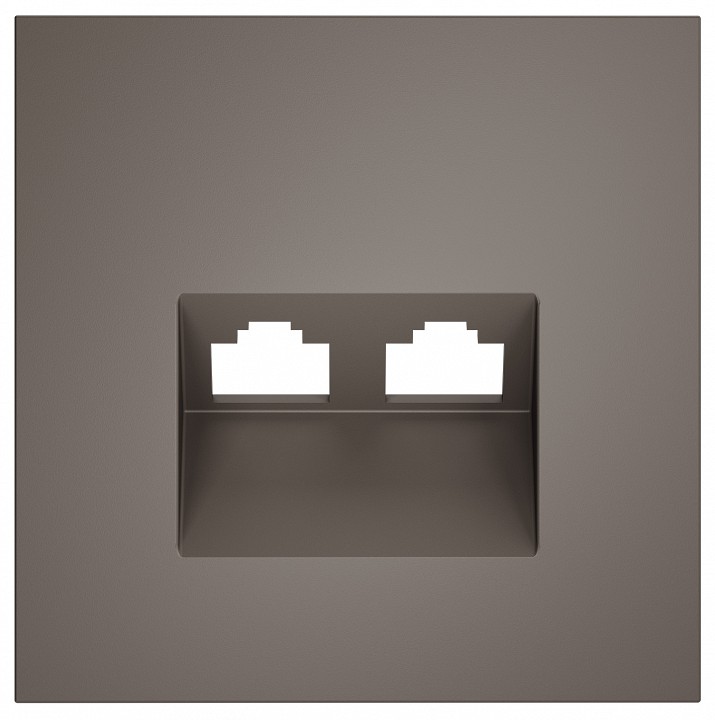 Накладка для розетки rj-11 или rj-45 voltum s70 vls001414