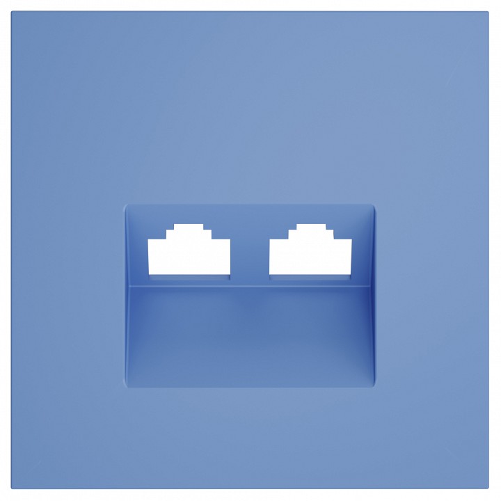 Накладка для розетки rj-11 или rj-45 voltum s70 vls001415