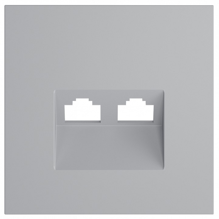 Накладка для розетки rj-11 или rj-45 voltum s70 vls001416