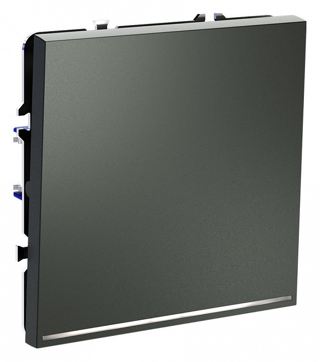 Выключатель проходной одноклавишный с подсветкой без рамки voltum s70 vls010406