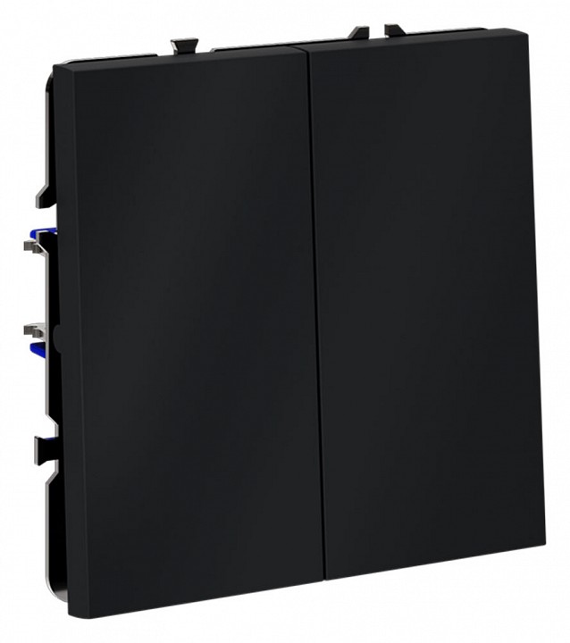 Выключатель двухклавишный без рамки voltum s70 vls020107