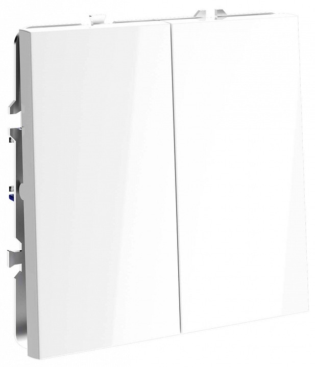 Переключатель перекрестный двухклавишный без рамки voltum s70 vls020501