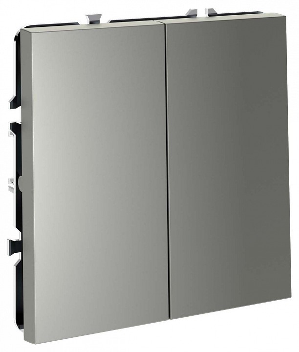 Переключатель перекрестный двухклавишный без рамки voltum s70 vls020505