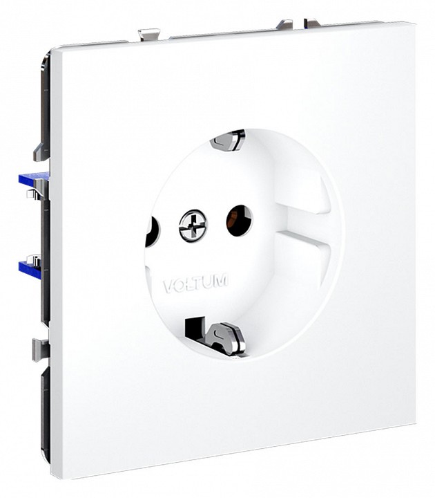 Розетка с заземлением, Без рамки voltum s70 vls040102