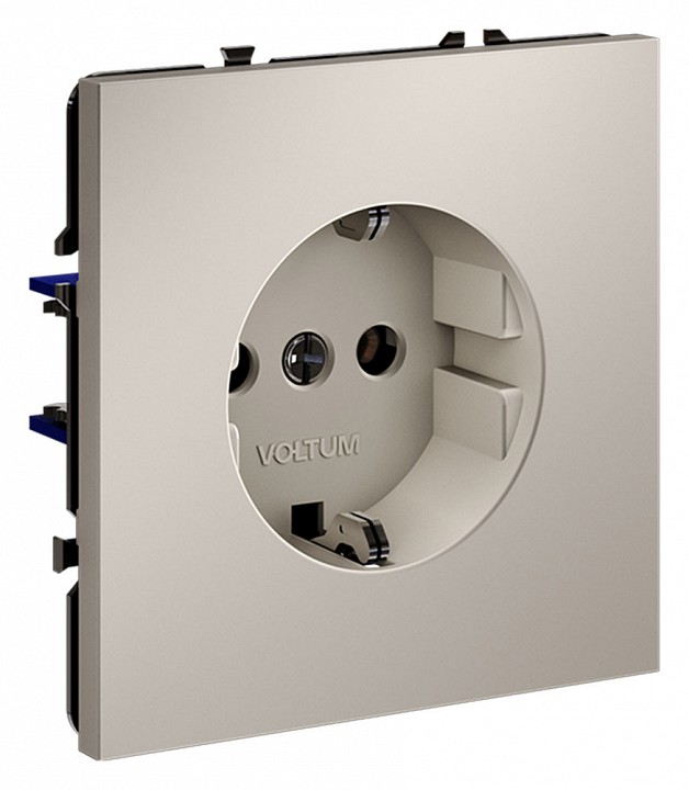 Розетка с заземлением, Без рамки voltum s70 vls040103