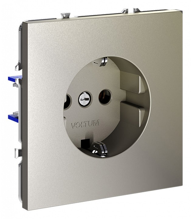 Розетка с заземлением, Без рамки voltum s70 vls040104