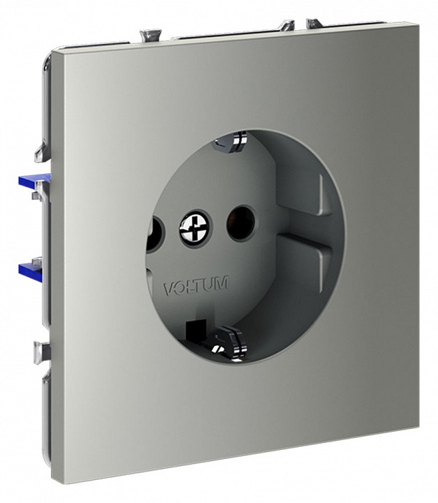 Розетка с заземлением, Без рамки voltum s70 vls040105