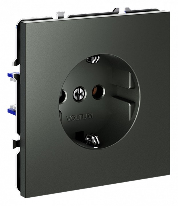Розетка с заземлением, Без рамки voltum s70 vls040106