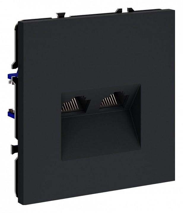 Розетка двойная ethernet rj-45 без рамки voltum s70 vls060207