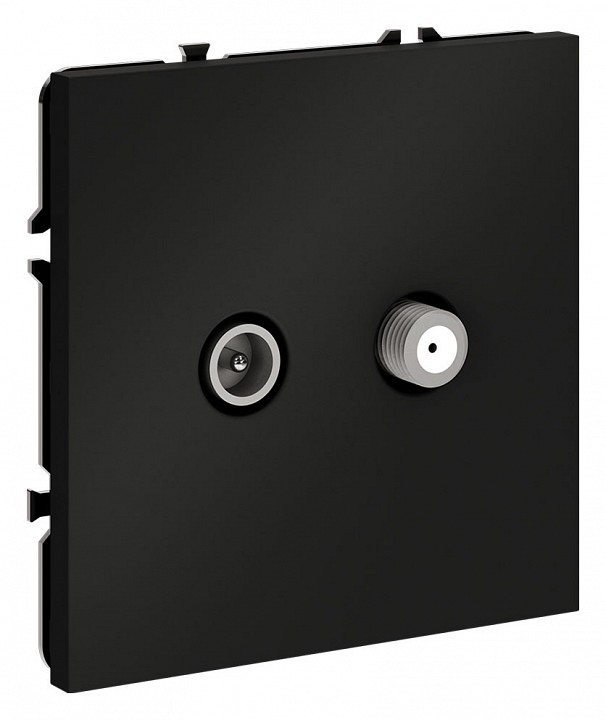 Тв-розетка и sat-розетка оконечная без рамки voltum s70 vls060408