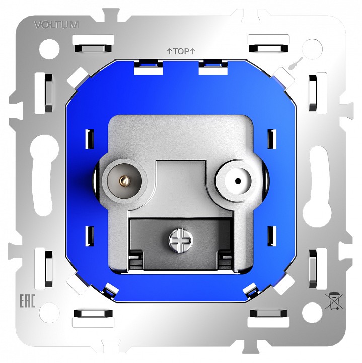 Механизм тв-розетки и sat-розетки оконечные voltum s70 vls0604m