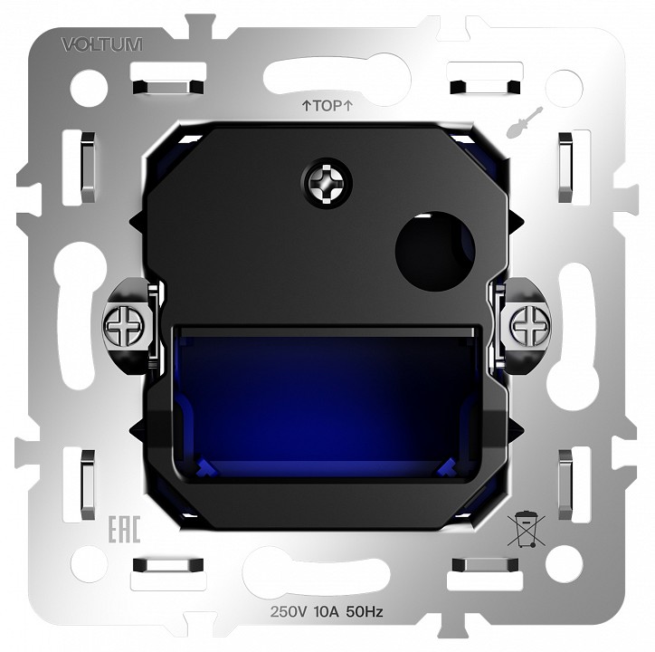 Механизм заглушка для поста с подсветкой, Без рамки voltum s70 vls0706m